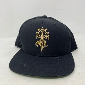 Yupoong The Classics Snake Farm Dagger Snapback Hat Black Gold‎ Mens OSFM